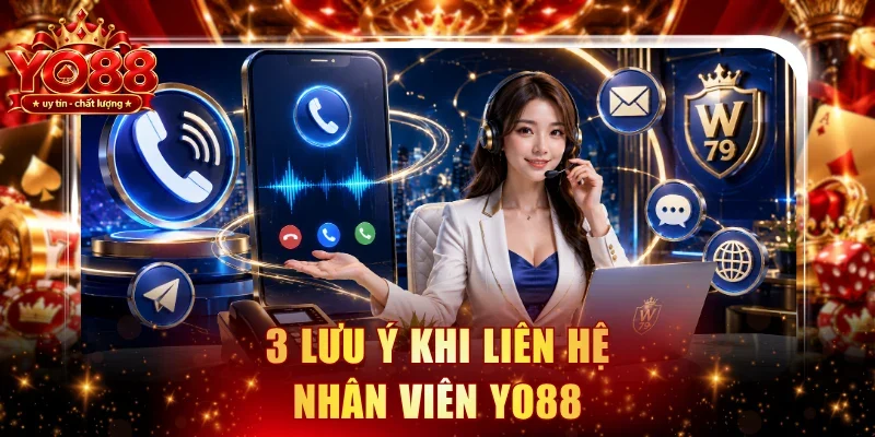 3 lưu ý khi liên hệ nhân viên YO88
