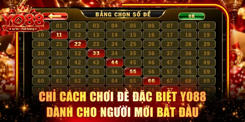 Chỉ cách chơi đề đặc biệt YO88 dành cho người mới bắt đầu