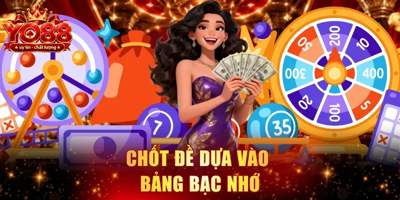 Chốt đề dựa vào bảng bạc nhớ