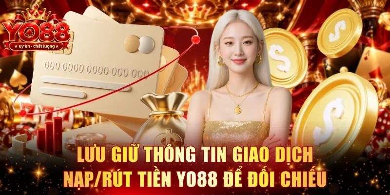 Lưu giữ thông tin giao dịch nạp/rút tiền YO88 để đối chiếu