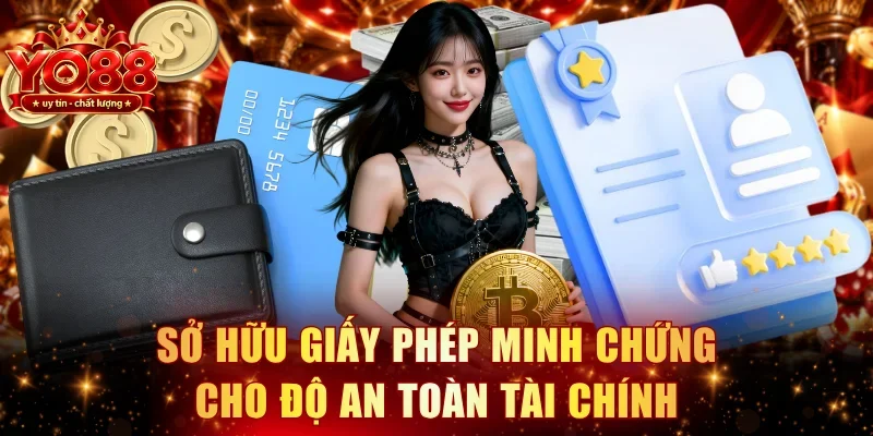 Sở hữu giấy phép minh chứng cho độ an toàn tài chính