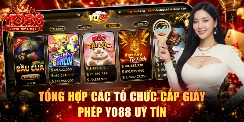 Tổng hợp các tổ chức cấp giấy phép YO88
