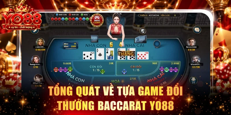 Tổng quát về tựa game đổi thưởng Baccarat YO88