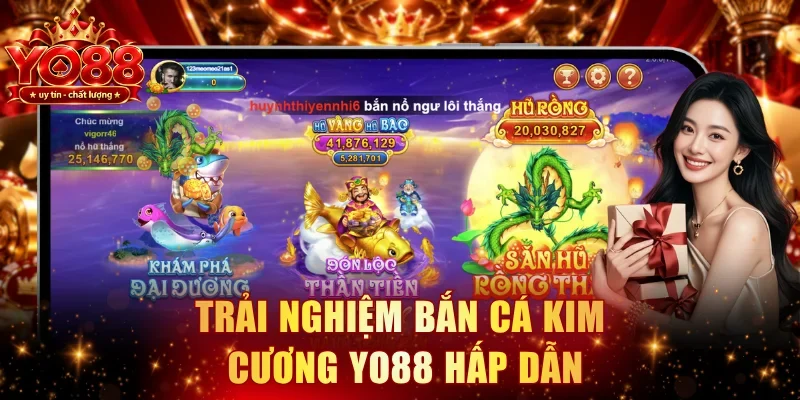 Trải nghiệm bắn cá kim cương YO88 hấp dẫn