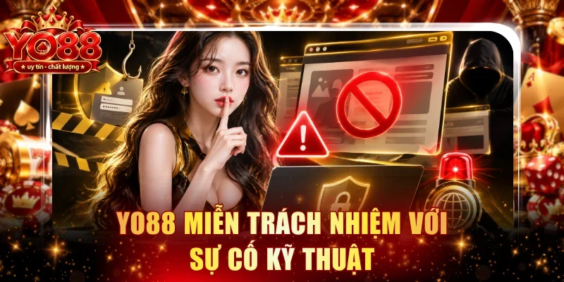 YO88 miễn trách nhiệm với sự cố kỹ thuật